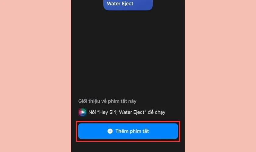 Kiểm tra trong danh sách phím tắt có Water Eject hay không